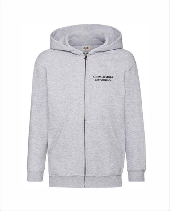 Bērnu džemperis ar rāvēju un kapuci ar AAP izšuvumu