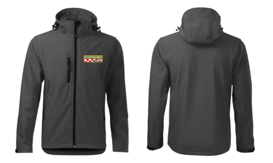 Soft shell jaka ar krāsainu apdruku